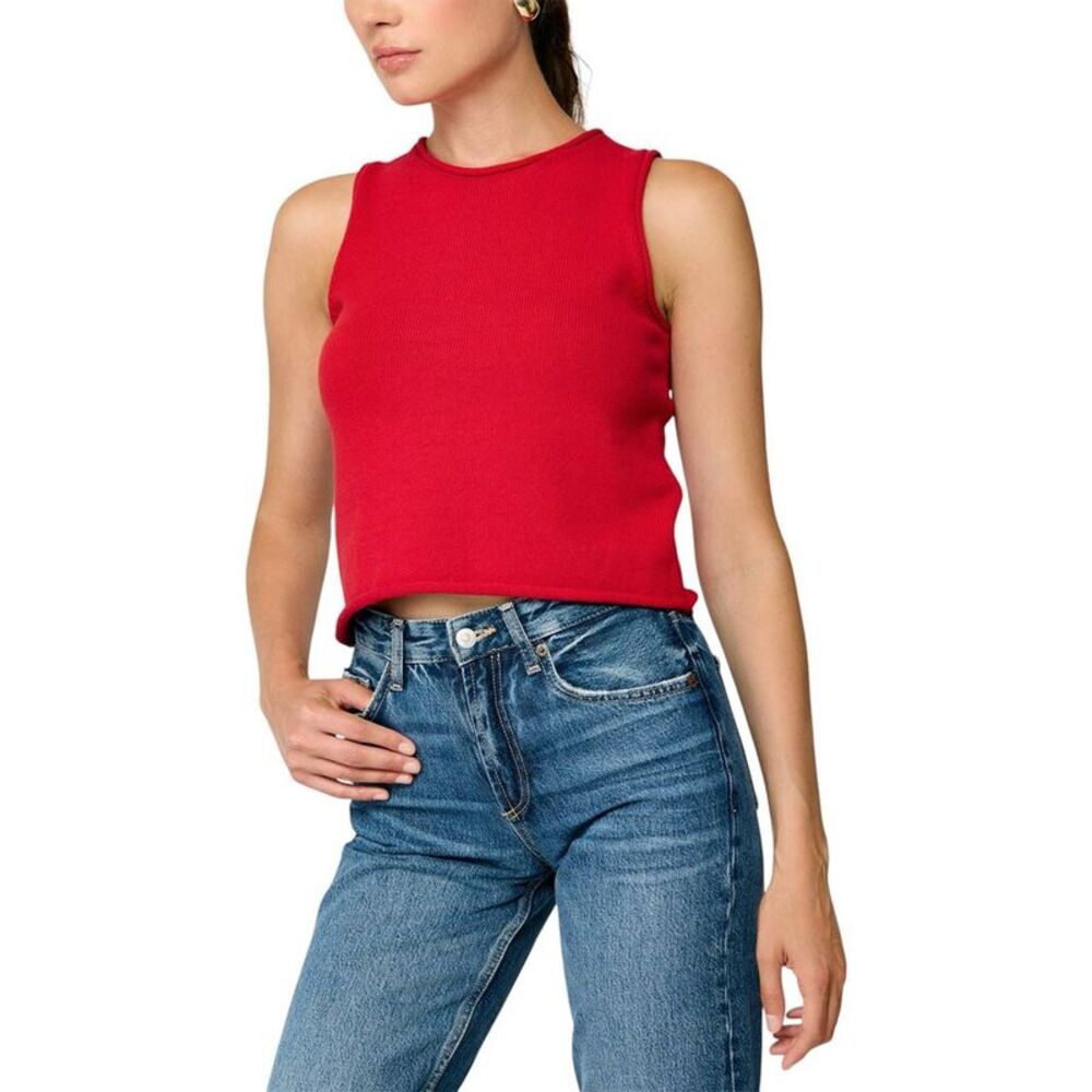 Line & Dot Womens  Sebastiane Sweater Top, Red